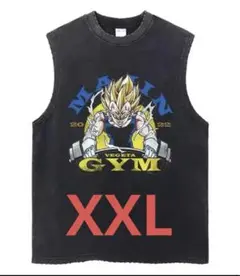 魔人ベジータ ヴィンテージ加工（ウォッシュド加工）タンクトップ XXLサイズ