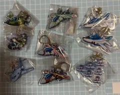 航空機デザイン アクリルキーホルダー 12個セット