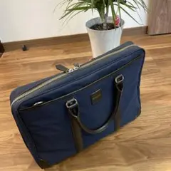 【美品】マッキントッシュ ナイロン×レザー ビジネスバッグ トートバッグ 紺色