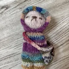 あみぐるみスゥエーデンドール パーカーネコ