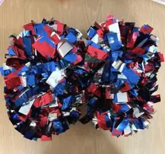 チアダンスメタリックポンポン 2個セット
