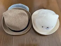 ベビー　麦わら帽子　セット