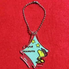 ジョイフル スヌーピー アクリルキーホルダー ウッドストック 緑 アクキー