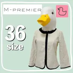 1104♡M-PREMIER♡ジャケット♡アウター♡ノーカラージャケット