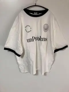 kutir unProblems Tシャツ ホワイト/ブラック