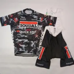 スペシャライズド Quick Step ジャージ ビブショーツ セット M 美品 CASTELLI】QUICK-STEPが創立から1000勝を祝う特別なジャージと