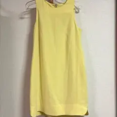 【LIMITLESS LUXURY】イエローノースリーブワンピース サイズ36