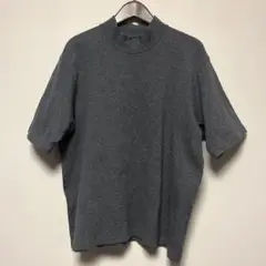 ANATOMICA チャコールグレー モックネック半袖Tシャツ M