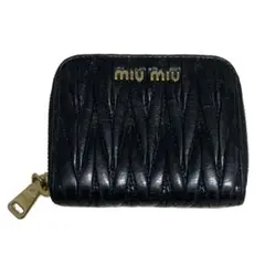 【正規品】 ミュウミュウ マテラッセ コインケース 小銭入れ キルティング 黒