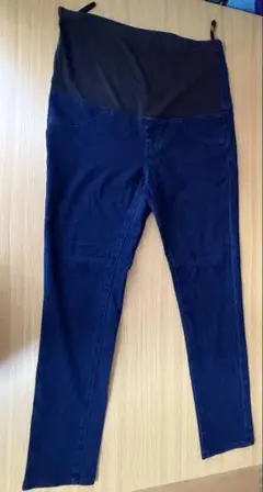 ダークブルー マタニティパンツ