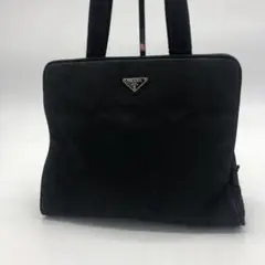 プラダ 三角ロゴ トートバッグ テスートナイロン 黒 ブラック