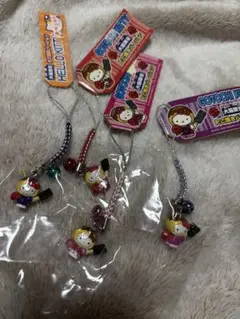 ご当地　キティ　大阪バージョン　鉄板4色セット　透明ピンク青赤紫