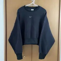 新品未使用　Nike ブラック　フリース ボア　トレーナー L 短丈