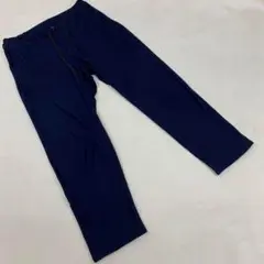 THE SHOP TK パンツ ネイビー ウエスト ゴム テーパード 無地M