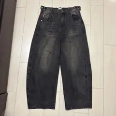 NINETY ブラック ワイドパンツ