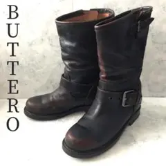 BUTTERO ブッテロ エンジニアブーツ ベルト 36 ダメージ加工 バイカー
