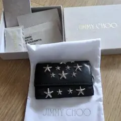 JIMMY CHOO スター装飾 レザーキーケース