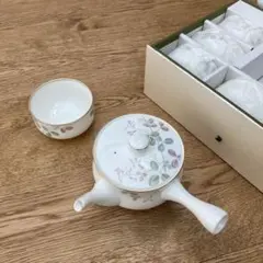 【希少】未使用 乃りたけ 高円の野 急須・湯呑5個セット 茶器セット