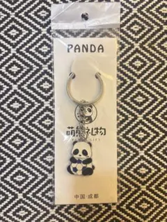 パンダ サッカーボール キーホルダー