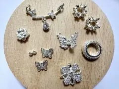 《82》11点セット ハンドメイド アクセサリー チャーム パーツ ブレスレット