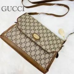 美品 希少✨Gucciプラス GG柄 ショルダーバッグ 本物保証キーホルダー付き