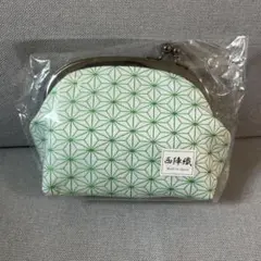 【新品】西陣織　幾何学模様 がま口ポーチ