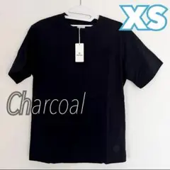 【XS】タグ付き☘️Charcoal(チャコール) ブラック 半袖 Tシャツ新品