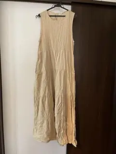 GAP ノースリーブ ロングワンピース Mサイズ ベージュ