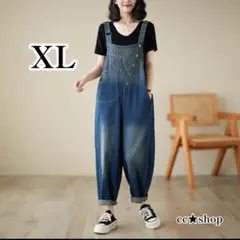 60☆売れ筋商品☆グラデーション シンプル オーバーオール ゆったり XL