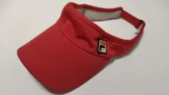 FILA レッド サンバイザー