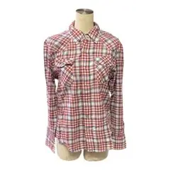 ライトオン　バックナンバー　BACK NUMBER 赤と青のチェック柄シャツ