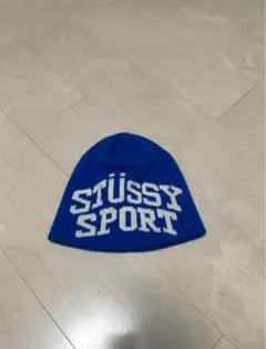 STÜSSY SPORT ニット帽 青
