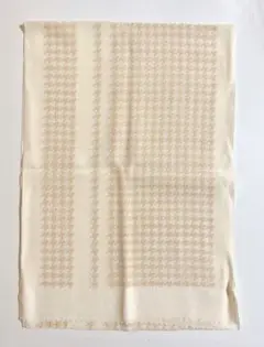 週末セール⭐️正絹 帯揚げ 千鳥格子 ベージュ 大塚呉服店