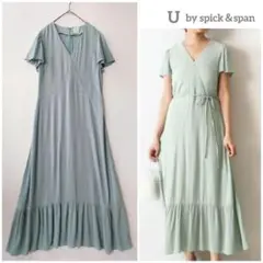 U by spick＆span◉カシュクールマキシワンピース　良品