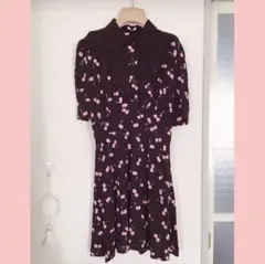 miumiu ドレス ワンピース チェリー さくらんぼ 黒 ピンク 地雷