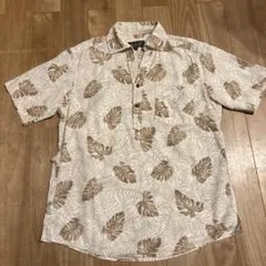 Eddie Bauer エディーバウアー アロハシャツ　葉柄シャツ　美品