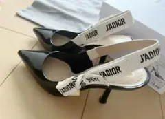 DIOR J'ADIOR スリングバックパンプス エナメルパンプス