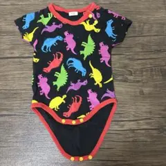 ド派手！恐竜柄ロンパース 70cm 100%コットン