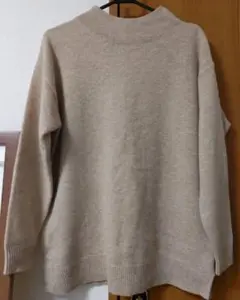 ラムブレンドモックネックチュニック（長袖）　ユニクロ