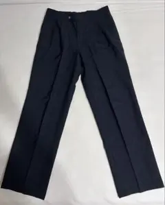 ダークネイビー スラックス 100% ヴァージンウール