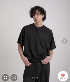 トレンド thermal henry neck サーマルヘンリーネックTシャツ