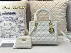 Dior ホワイト ショルダーバッグ