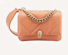 BVLGARI セルペンティ カボション クロスボディ ミニバッグ オレンジ