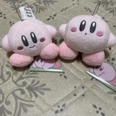 星のカービィ　やさしいてざわり　ぬいぐるみ　マスコット　２個