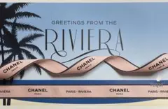 シャネル ラッピング リボン PARIS RIVIERA ピンク 1m
