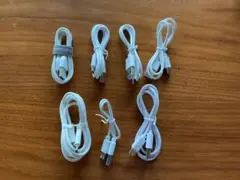 ホワイトUSBケーブル7本セット