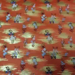 金蘭生地　ハギレ　花柄　35×44㎝