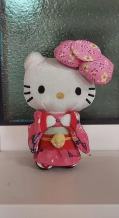 ハローキティ着物マスコット　ぬいぐるみ