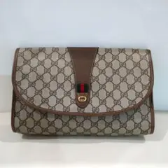 GUCCI オールドグッチ GG柄 クラッチバッグ セカンドバッグ