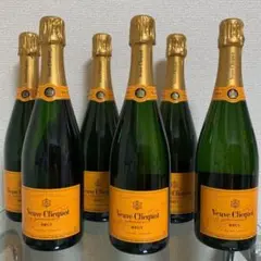 ヴーヴクリコ イエロー 6本 750ml 新品 未開栓 送料無料 シャンパン